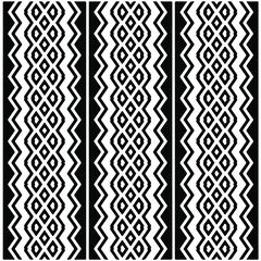 Seamless ethnic pattern color black and white.Can be used in fabric design for clothes, accessories; decorative paper, wrapping, background, wallpaper, Vector illustration.