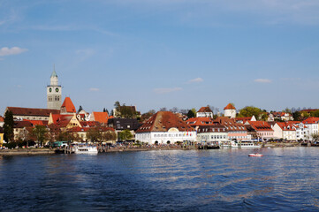 Obraz premium Überlingen am Bodensee, Blick zur Stadt