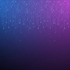 vector futuristic circuit board , Electronic motherboard , Communication and engineering concept , Hi-tech digital technology concept	
