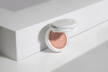 background, cosmetic makeup bottle lotion foundation primer cushion cc cream product with beauty...