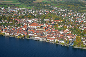 Fototapeta na wymiar Überlingen am Bodensee, Luftbild