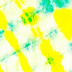 Brush Stripe. Yellow Handdrawn Geometric Shapes.