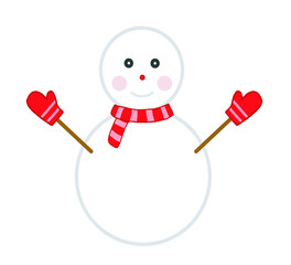 Clip art of snowman design