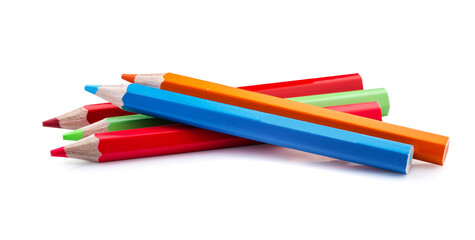 pencil color isolated on white background