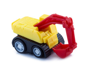 Fototapeta premium toy truck isolated on white background