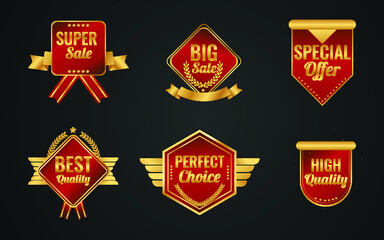 Retro vintage badges and labels collection