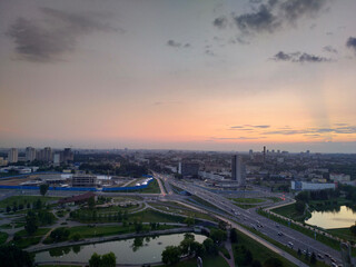 Obraz premium view of the belarusian city