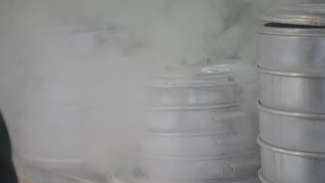 만두, 찜, 한국요리, 스팀, 수증기, 연기, 안개, 찜요리, 찐빵, 딤섬,