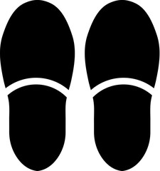 Footwear slippers icon - obrazy, fototapety, plakaty