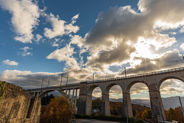 Isernia. Santo Spirito railway bridge.