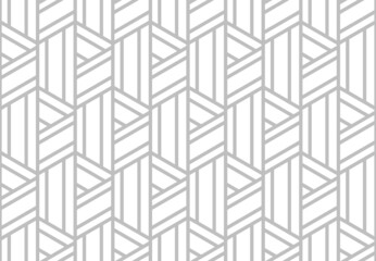 Abstract geometric pattern. A seamless vector background. White and gray ornament. Graphic modern pattern. Simple lattice graphic design.