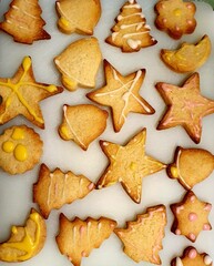 christmas self baked cookies sweets 