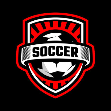Soccer football badge logo template