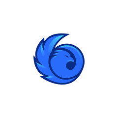 Phoenix blue color logo design inspirations
