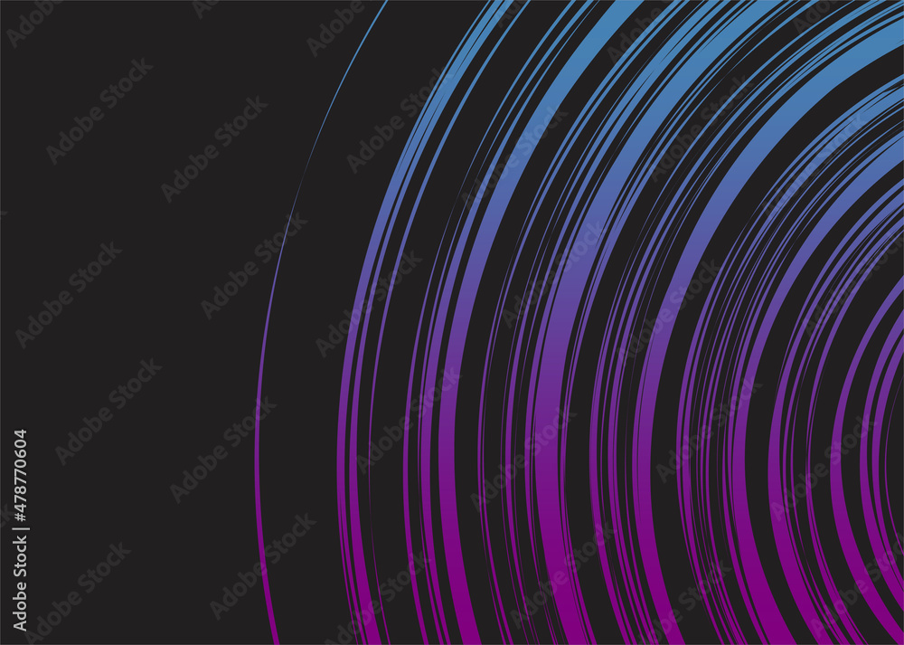 Poster simple background with gradient circle lines pattern and some copy space area