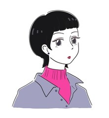 パーソナルカラー診断　ブルべ冬