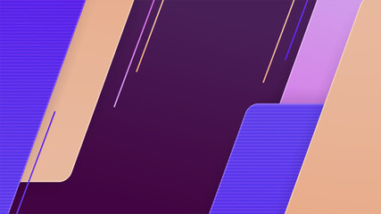 Modern Memphis mix purple abstract design background