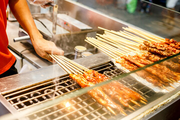 Street food at the Chinese market