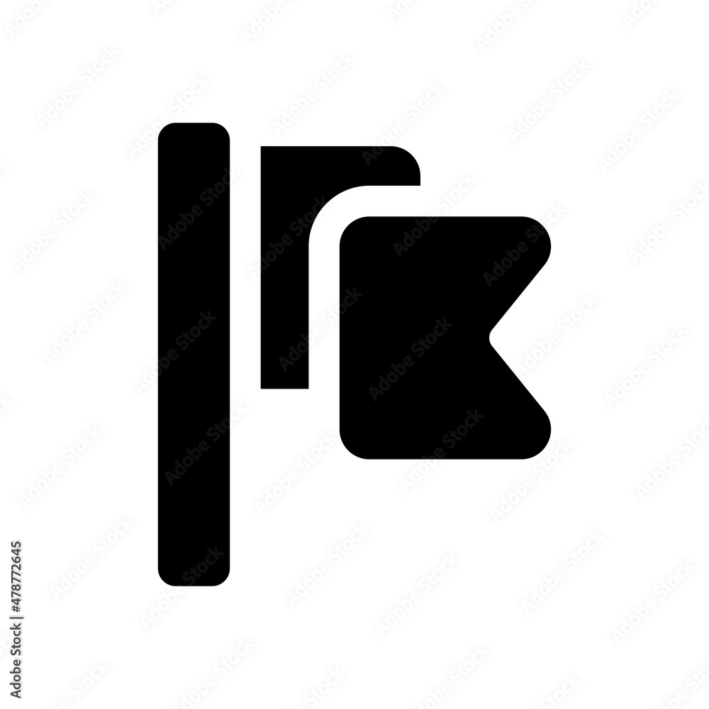Poster flag vector solid icon design symbol on white background eps 10 file