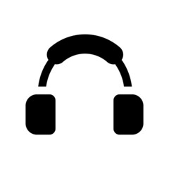 Head Phone  vector Solid Icon Design Symbol on White background EPS 10 File