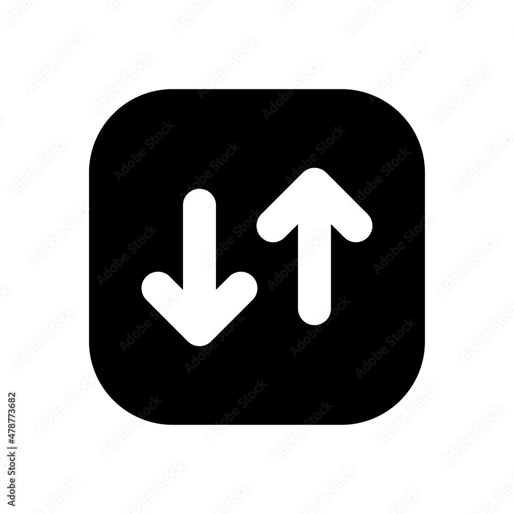 Poster arrows vector solid icon design symbol on white background eps 10 file