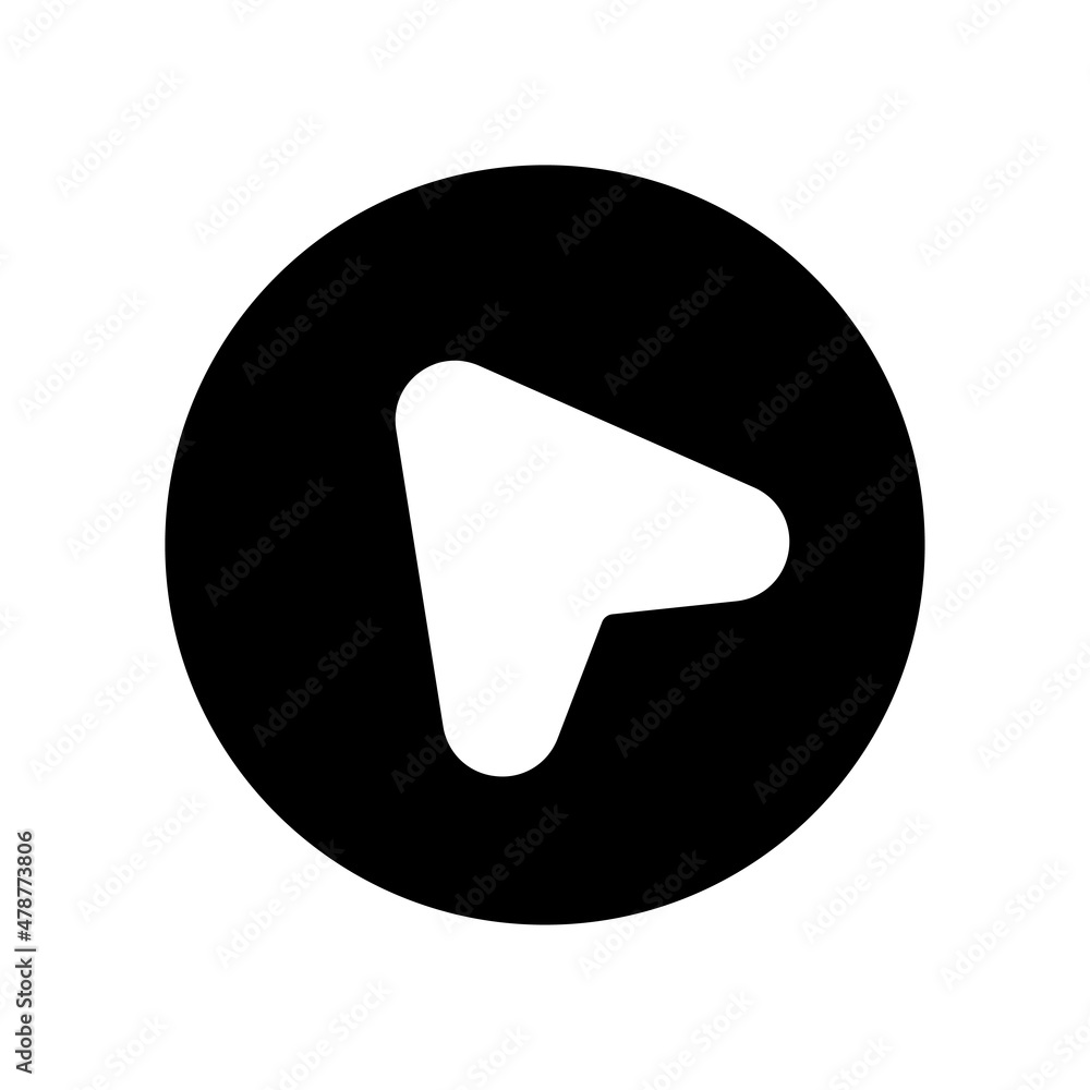 Poster direction vector solid icon design symbol on white background eps 10 file