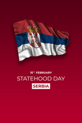 Serbia Statehood day greetings card