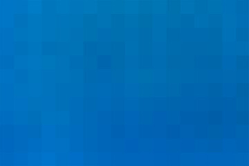Vector blue background. Geometric texture from blue squares. Abstract pattern of square pixels. A backing of mosaic squares. Blue backdrop for branding, calendar, poster, card, banner, cover, header