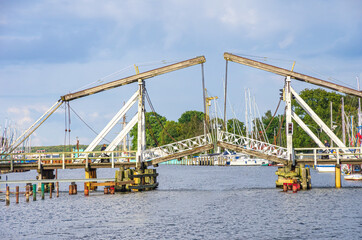 Wooden Bascule Bridge, Greifswald-Wieck, Germany
