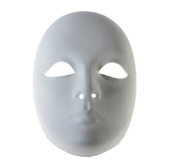 Plaster Venetian mask on white