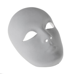 Plaster Venetian mask on white