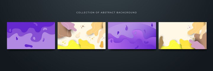 Bloob purple yellow abstract design background