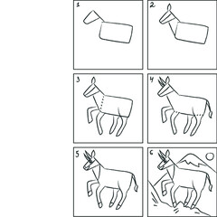 Goat drawing instruction