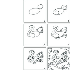 Jaguar drawing instruction