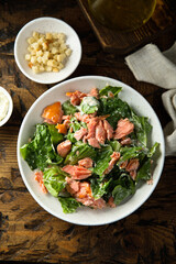 Salad with smoked salmon