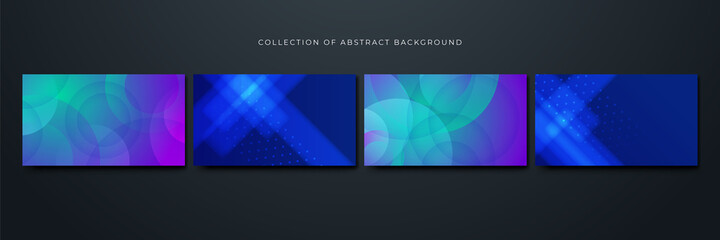 transparant gradient blue green purple Colorful abstract design background