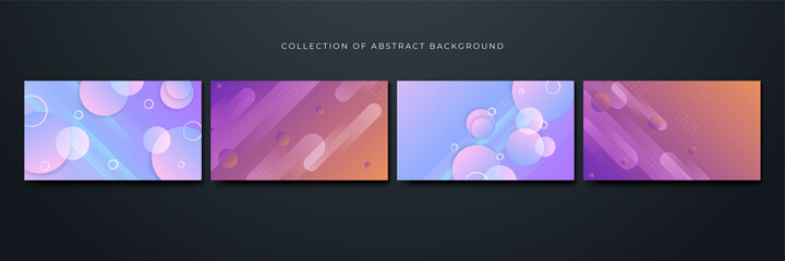 transparant gradient memphis blue purple Colorful abstract design background