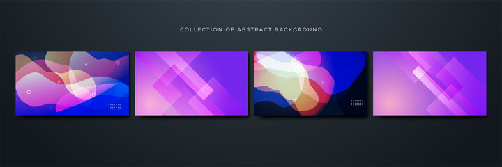 transparant gradient blue purple Colorful abstract design background