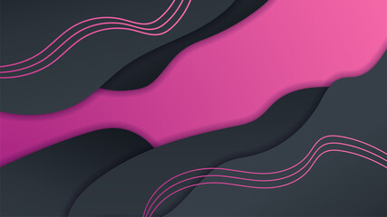 wave gradient black pink Colorful abstract design background