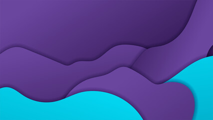 Wave gradient blue purple Colorful abstract design background