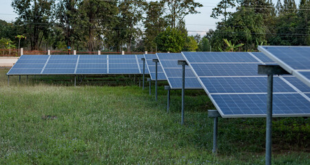 sun above solar farm renderings Clean energy.