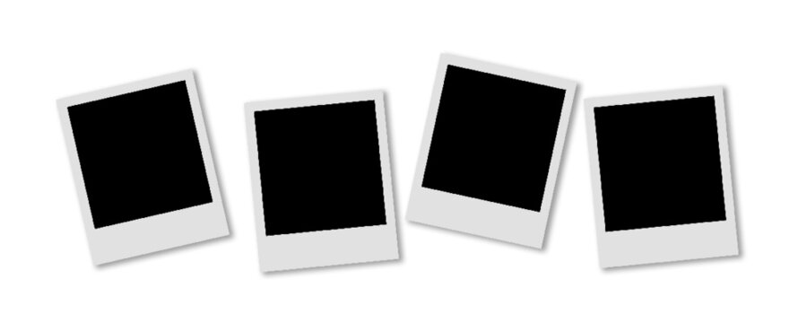 Polaroid photo series vector