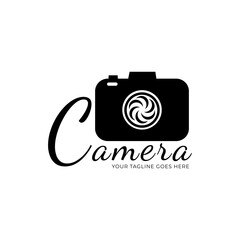 camera photography logo icon vector template.