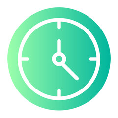 clock gradient icon