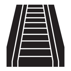 escalator up glyph icon