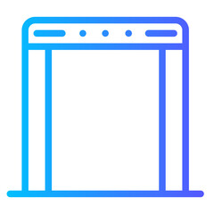metal detector gradient icon