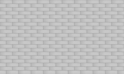 Seamless white brickwall pattern. Geometric ornament. Mosaic motif. Grid background. Digital design element. bathroom Stone or ceramic kitchen. Brick wall or floor texture. Vector flat illustration.