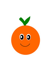 lustige Orange , Frucht, Früchte, Obst, gesundes Essen 