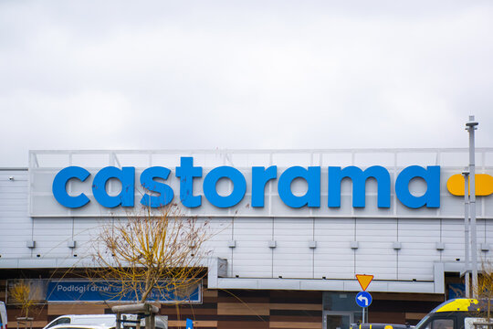 Wroclaw, Poland- February 27, 2021; Image of castorama building store.