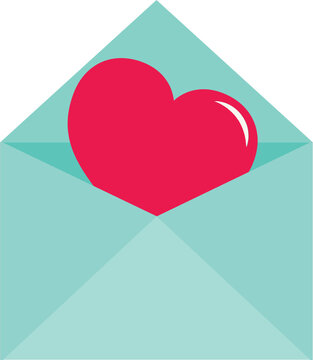 Valentine Envelope With Heart